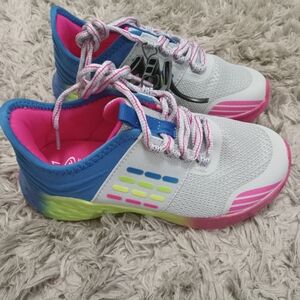 Athletic Shoes Pink, Yellow, and Blue Girls Size 1